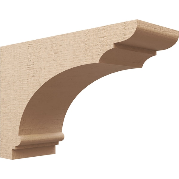 Ekena Millwork 12"W x 36"D x 24"H Classic Hughes Rough Cedar Woodgrain TimberThane Corbel, Primed Tan CORUR12X36X24HUGRCPR - main
